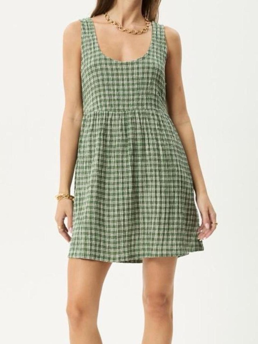 Afends JESSE SEERSUCKER MINI DRESS